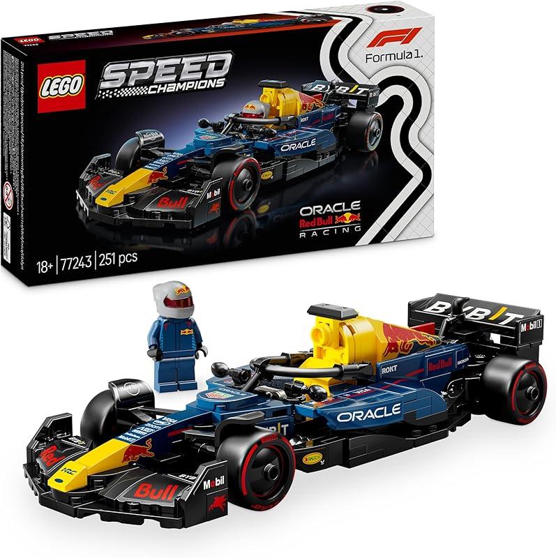 LEGO Speed Champions Voiture F1 Oracle Red Bull Racing RB20 - Voiture de Course de Formule 1 pour Adulte - Inclut Une minifigurine Collector de Pilote - Cadeau pour Fans de Sport Automobile 77243